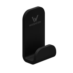 Handtuchhaken schwarz - 1 Haken - Edelstahl - ohne Bohren – black