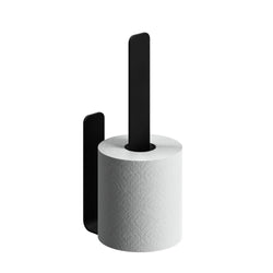 Ersatzrollenhalter schwarz ohne Bohren - Wandmontage - Edelstahl – black