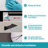 Badablage schwarz ohne Bohren - 14 cm - Edelstahl - Matt