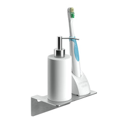 Badablage ohne Bohren - 14 cm - Edelstahl – silver