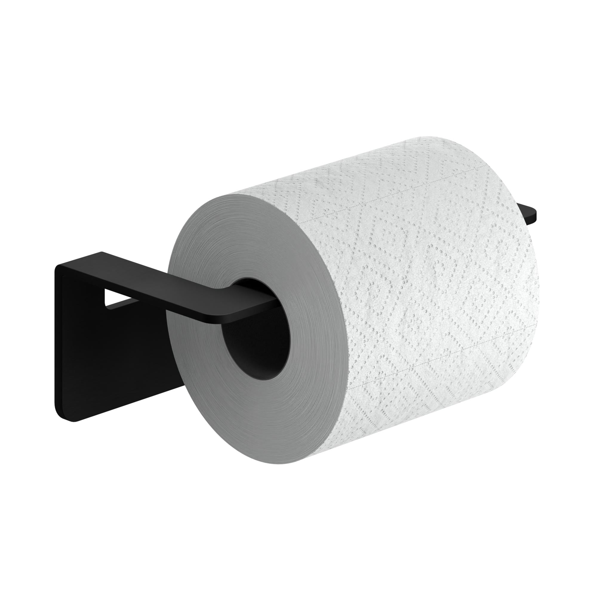 Toilettenpapierhalter Schwarz ohne Bohren