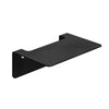 Badablage schwarz ohne Bohren - 14 cm - Edelstahl - Matt
