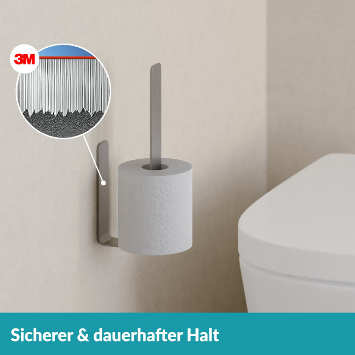 Ersatzrollenhalter Edelstahl Silber - ohne Bohren