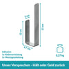 Ersatzrollenhalter Edelstahl Silber - ohne Bohren