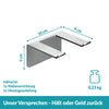 Föhnhalter Silber - Edelstahl - Ohne Bohren