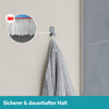 Handtuchhaken Set silber - 4  Edelstahl Haken - ohne bohren