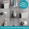 Handtuchhaken Set silber - 4  Edelstahl Haken - ohne bohren