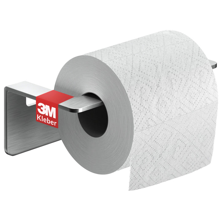 Toilettenpapierhalter aus Edelstahl ohne Bohren - Silber